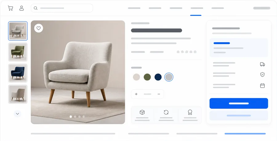 Une page produit dans la boutique Aswakly en arabe : image du produit, prix en dinars algériens et bon de commande avec champs nom, téléphone, état et commune.